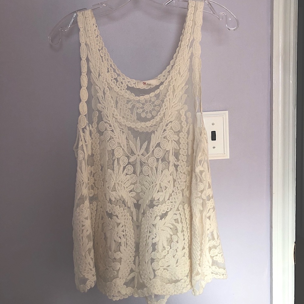 Women’s Cream Colored Lace Top